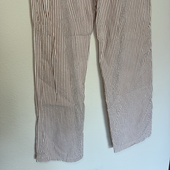 Long Elegant Legs Striped Pants - Brown and White small tall - Picture 6 of 6